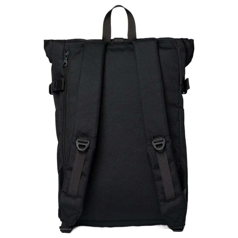 Sandqvist Icon Rolltop - Rucksack M 14" 60 cm (black/ black with black leather)