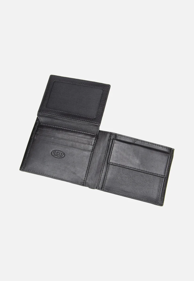 Romeo Wallet With Flap Black - Portemonnaie