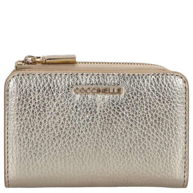 Coccinelle Metallic Soft - Geldbörse 6cc 13 cm (pale gold)