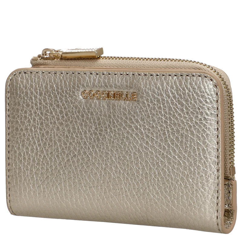 Coccinelle Metallic Soft - Geldbörse 6cc 13 cm (pale gold)