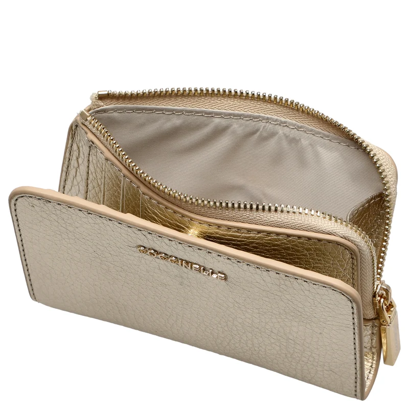 Coccinelle Metallic Soft - Geldbörse 6cc 13 cm (pale gold)