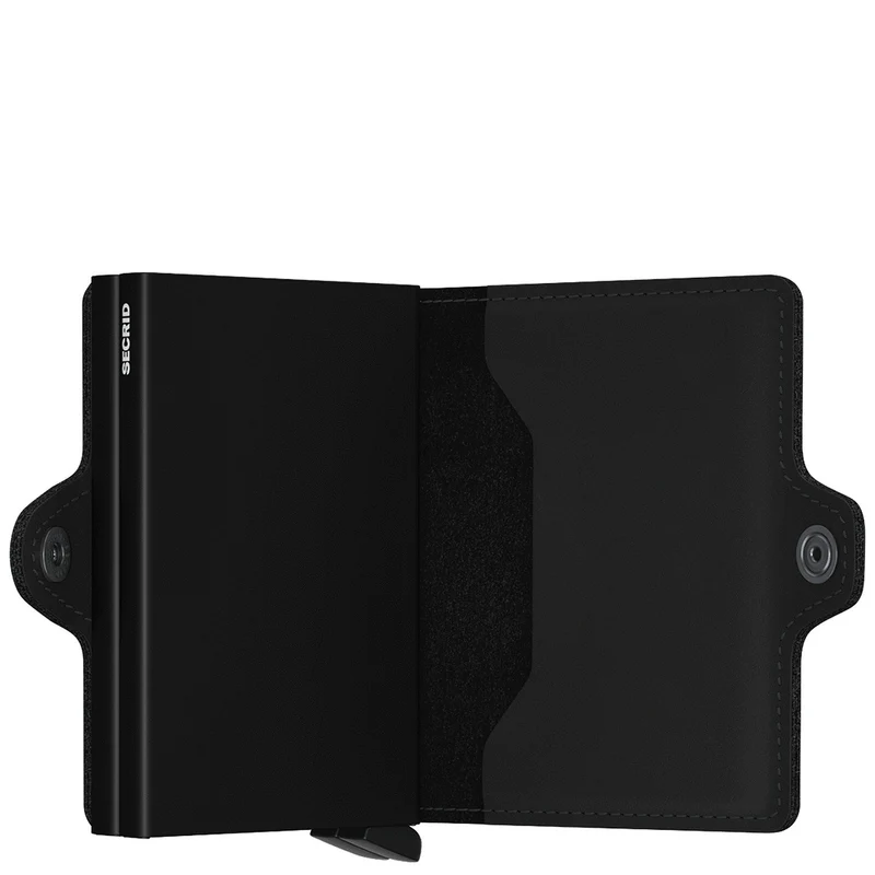 Secrid Matte Twinwallet - Geldbörse 12cc 7 cm RFID (black)