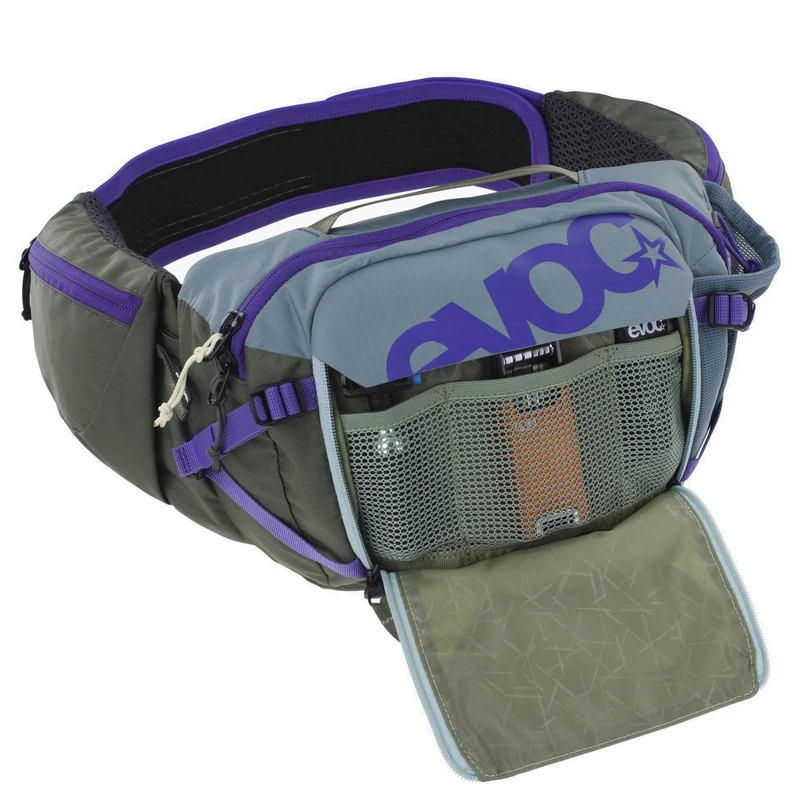 Evoc Hip Pack Pro 3 Hydration 1.5L - Gürteltasche 28 cm (steel/violet/dark olive)