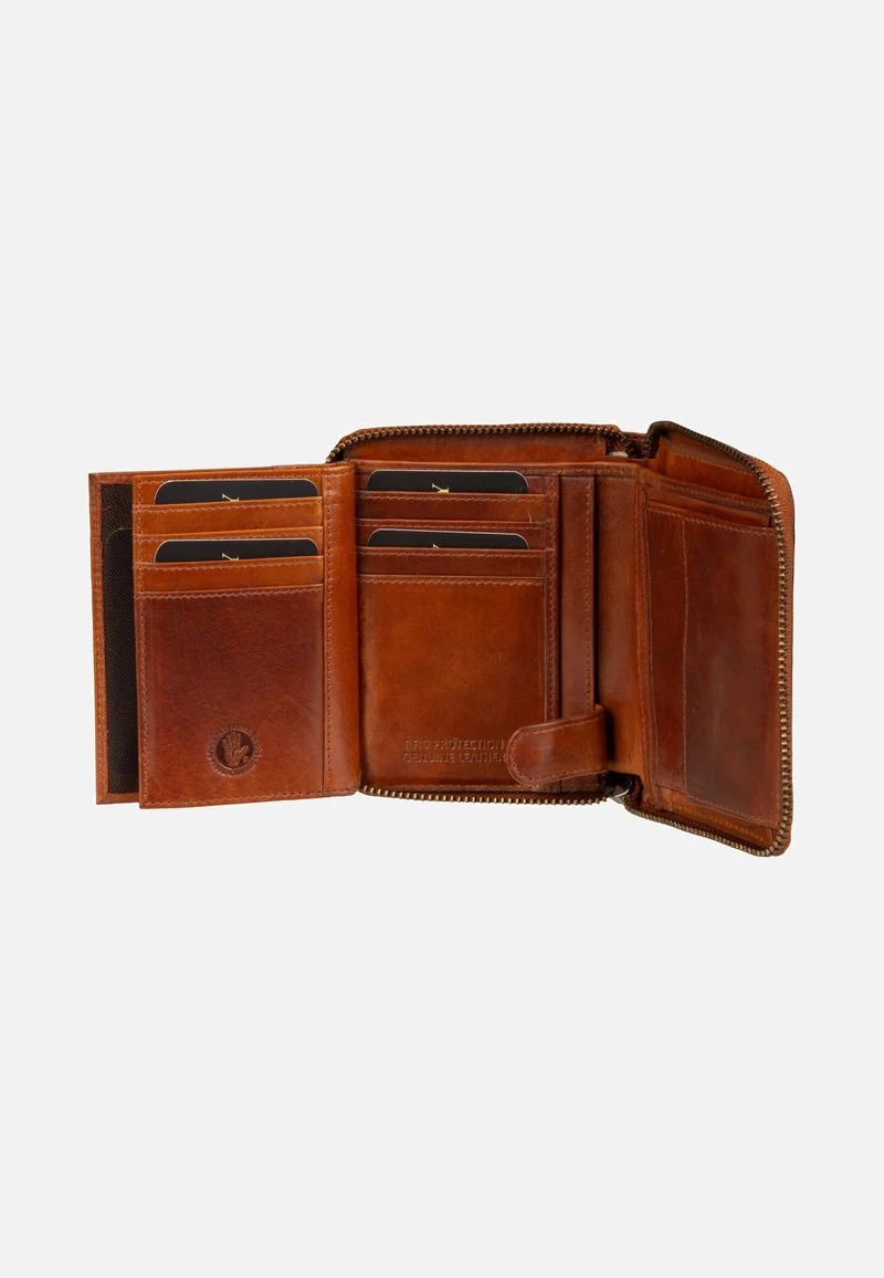 Newport Rv-Damenbörse Rfid Caramel - Portemonnaie