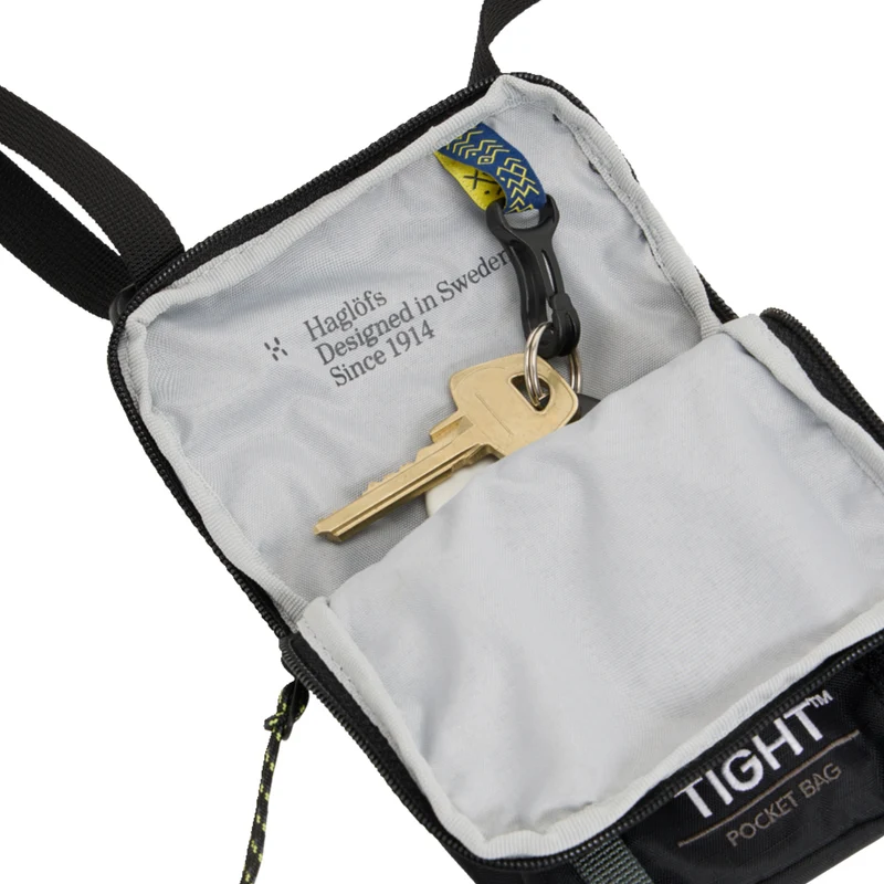 Haglöfs Tight Pocket Bag - Umhängetasche 16.5 cm (true black/magnetite)