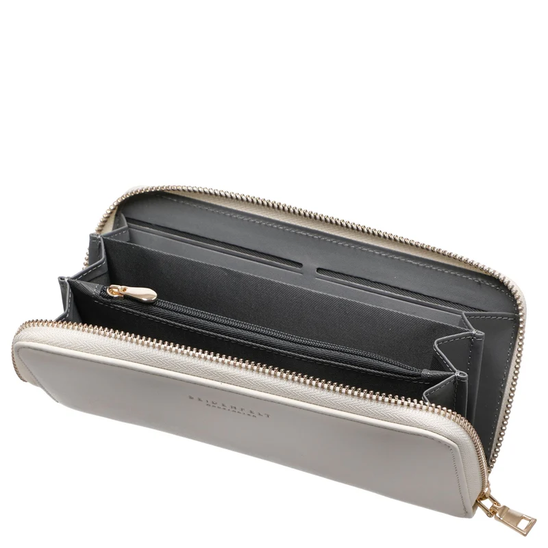 Seidenfelt Smilla - Damen- Geldbörse 19 cm (soft cream)