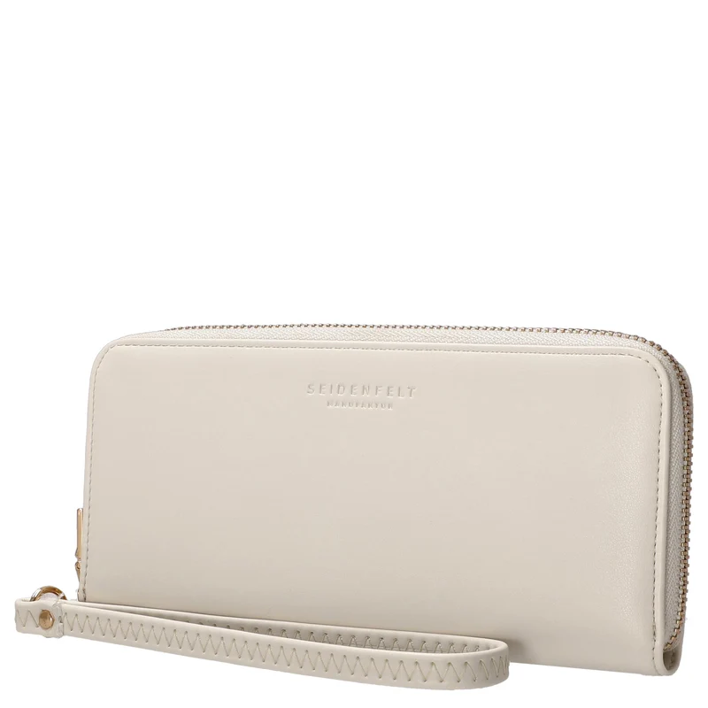 Seidenfelt Smilla - Damen- Geldbörse 19 cm (soft cream)