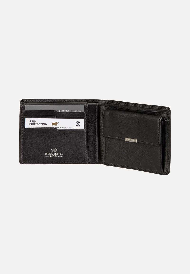 Golf RFID Coin Wallet 8Cs Black - Portemonnaie