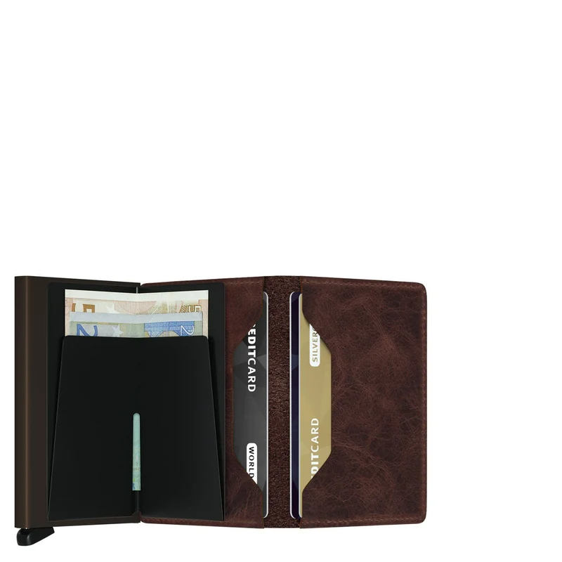 Secrid Vintage Slimwallet - Geldbörse RFID 6.8 cm (chocolate)