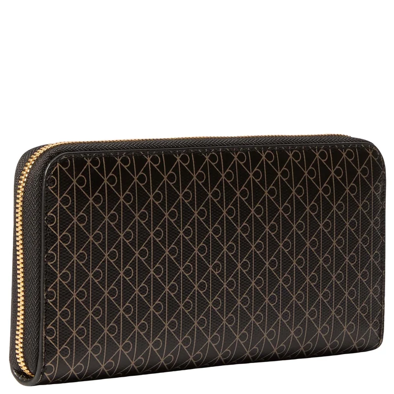 Calvin Klein Emblem AOP Long Zip - Geldbörse 4cc 19 cm (black aop)