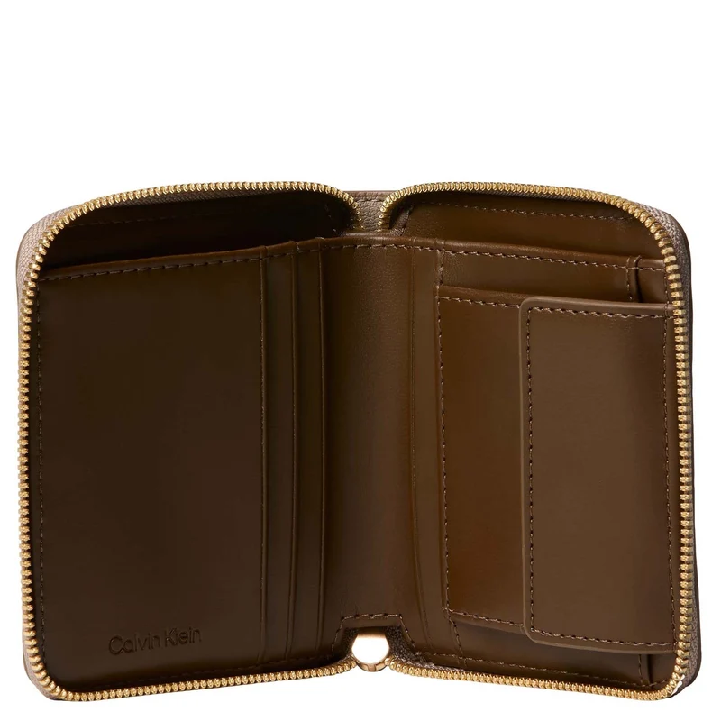 Calvin Klein Foil Logo Square Zip - Geldbörse 5cc 10.5 cm (black/toasted coconut)
