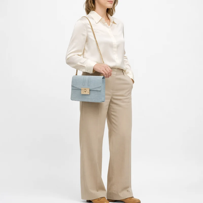 Seidenfelt Roros Denim - Schultertasche 21 cm (denim in blue)