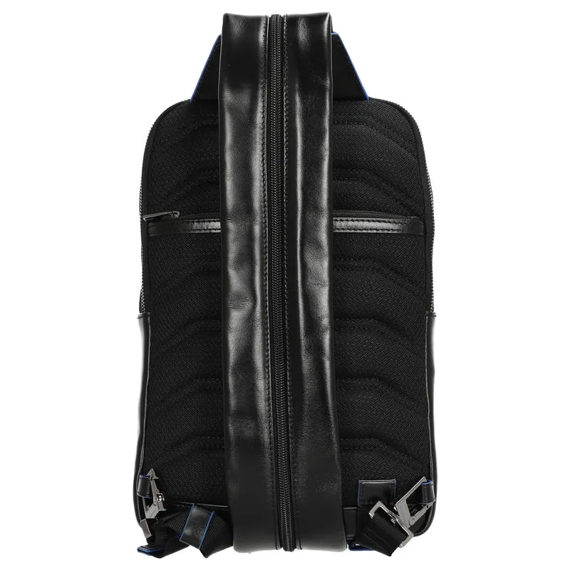 Piquadro Blue Square - Umhängetasche 30.5 cm (black)
