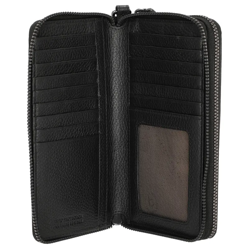 bugatti Elsa - Geldbörse 22cc 19 cm RFID (black)