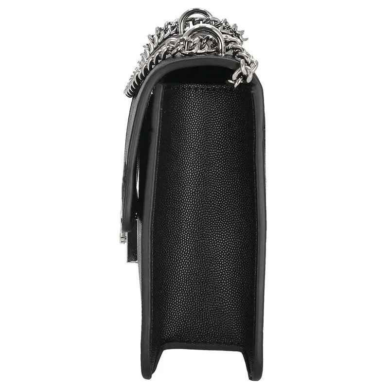 Seidenfelt Roros - Schultertasche 21 cm (black/silver)