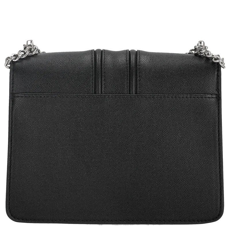 Seidenfelt Roros - Schultertasche 21 cm (black/silver)