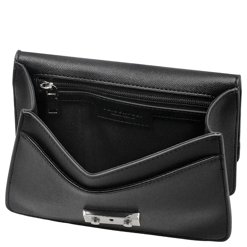 Seidenfelt Roros - Schultertasche 21 cm (black/silver)