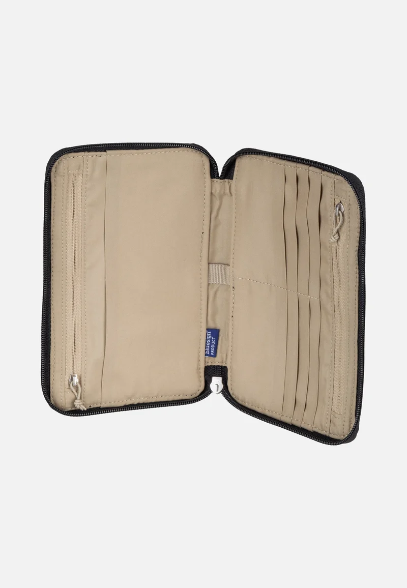 Travel Wallet Black - Portemonnaie