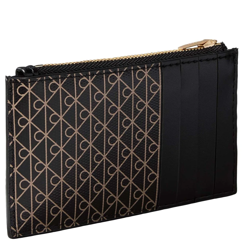 Calvin Klein Emblem AOP Top Zip - Kreditkartenetui 4cc 13 cm (black aop)