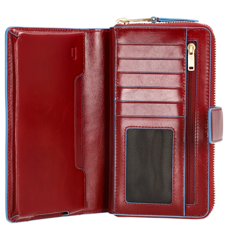Piquadro Blue Square - Damengeldbörse 12cc 17.5 cm (red)