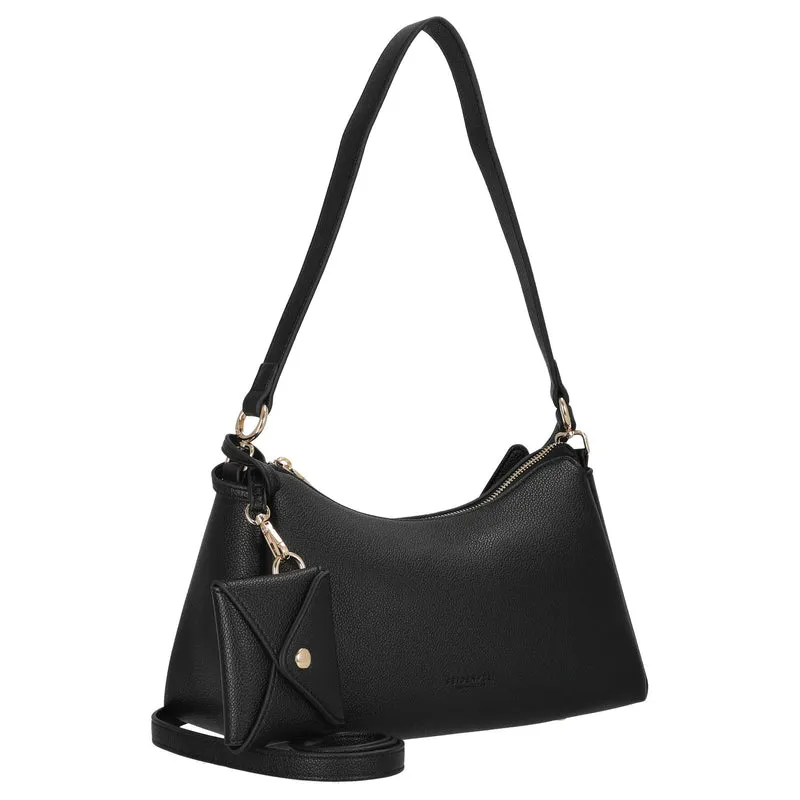 Seidenfelt Meloy - Schultertasche 30 cm (black)