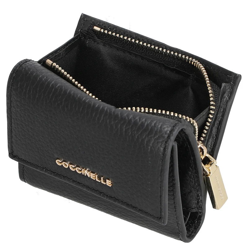 Coccinelle Metallic Soft - Geldbörse 5cc 9.5 cm (noir)