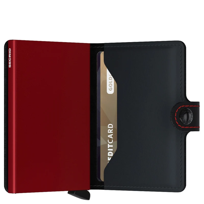 Secrid Matte Miniwallet - Geldbörse RFID 6.5 cm (black-red)