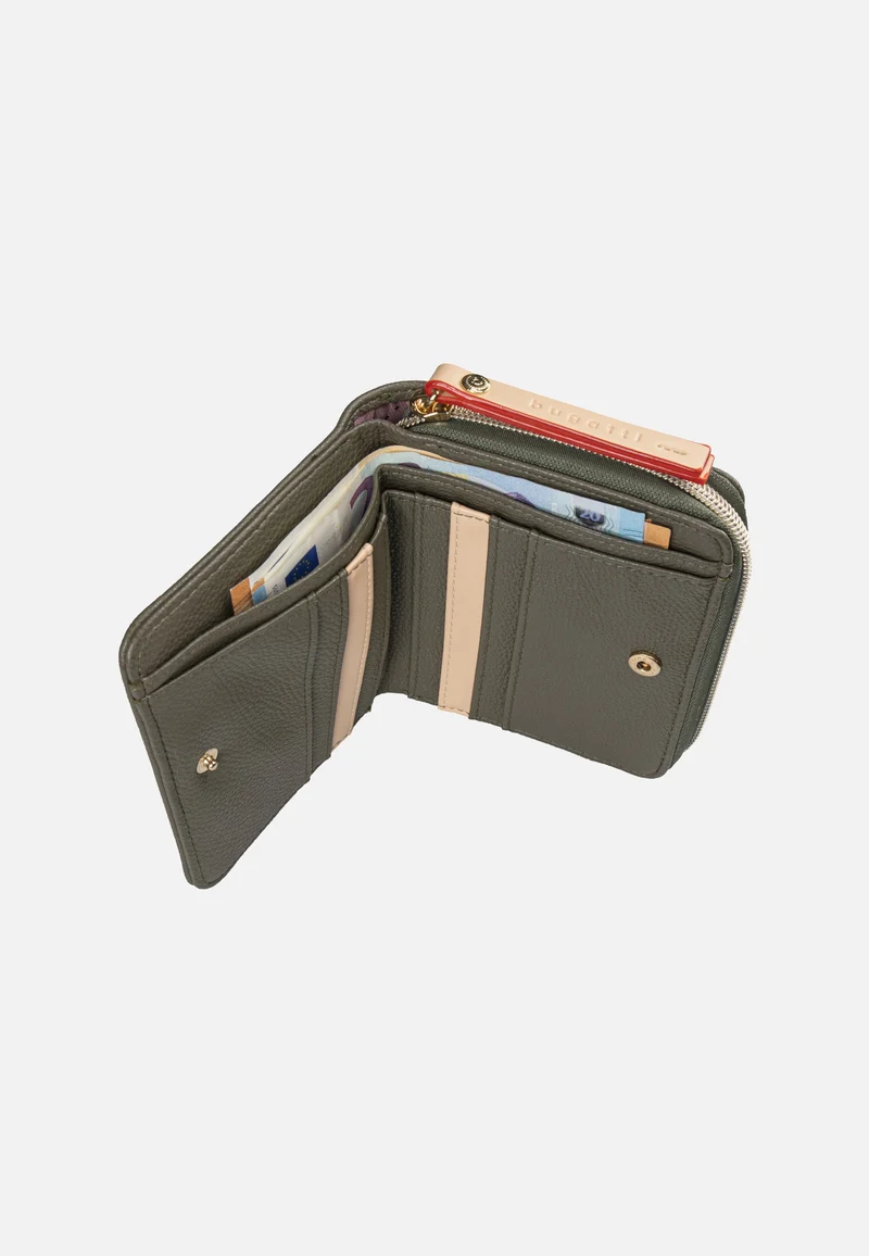 Ella Zipped Ladies Purse Olive - Portemonnaie
