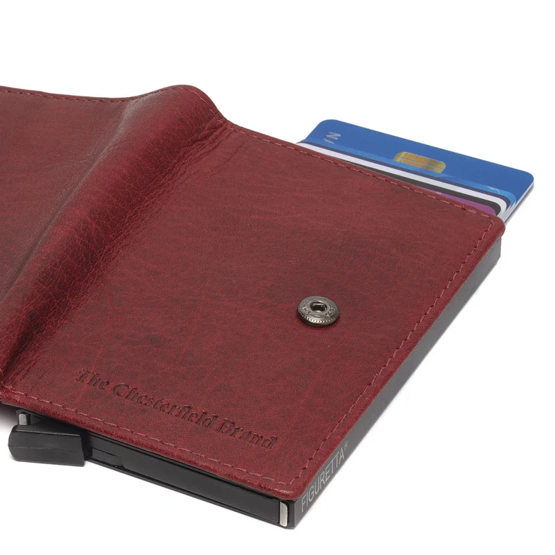 The Chesterfield Brand Prague - Kreditkartenetui 6cc 10 cm RFID (red)