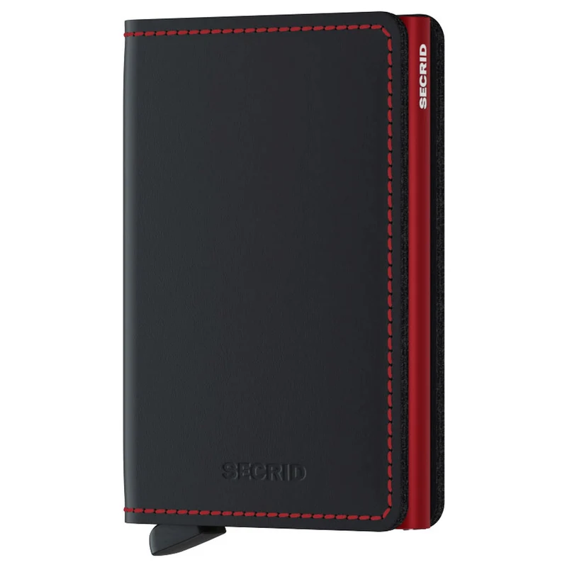 Secrid Matte Slimwallet - Geldbörse RFID 6.8 cm (black-red)