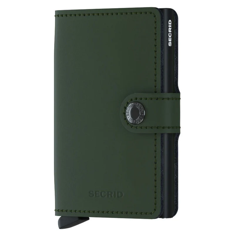 Secrid Matte Miniwallet - Geldbörse RFID 6.5 cm (green-black)