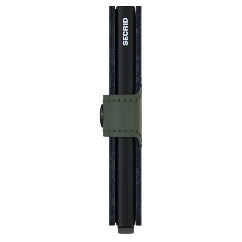 Secrid Matte Miniwallet - Geldbörse RFID 6.5 cm (green-black)