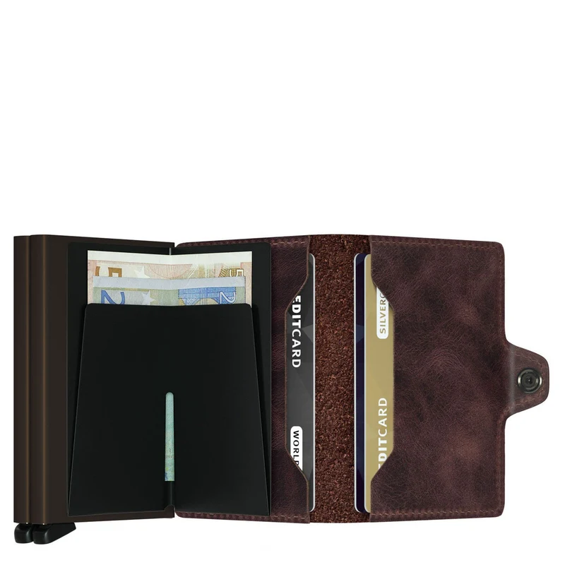 Secrid Vintage Twinwallet - Geldbörse RFID 7 cm (chocolate)