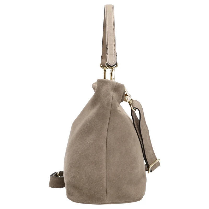 abro Ebony Suede - Beuteltasche 28 cm (siena)