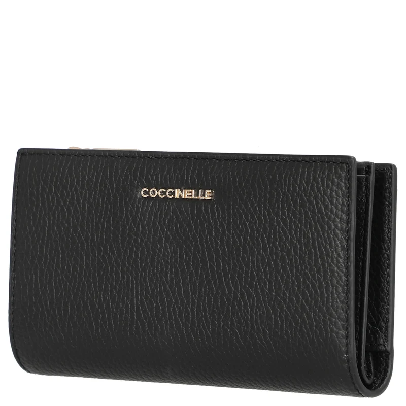 Coccinelle Metallic Soft - Geldbörse 12cc 16 cm (noir)