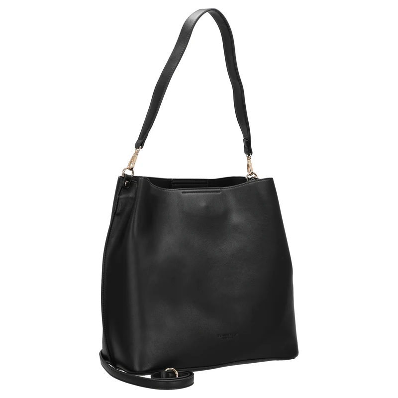 Seidenfelt Alunda Hobo - Schultertasche 33 cm (matt black)