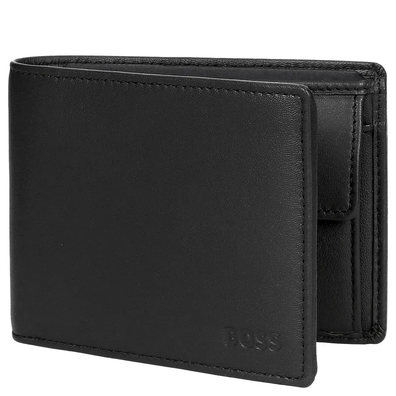 BOSS Arezzo 8cc - Herrengeldbörse Leder 12 cm (black)