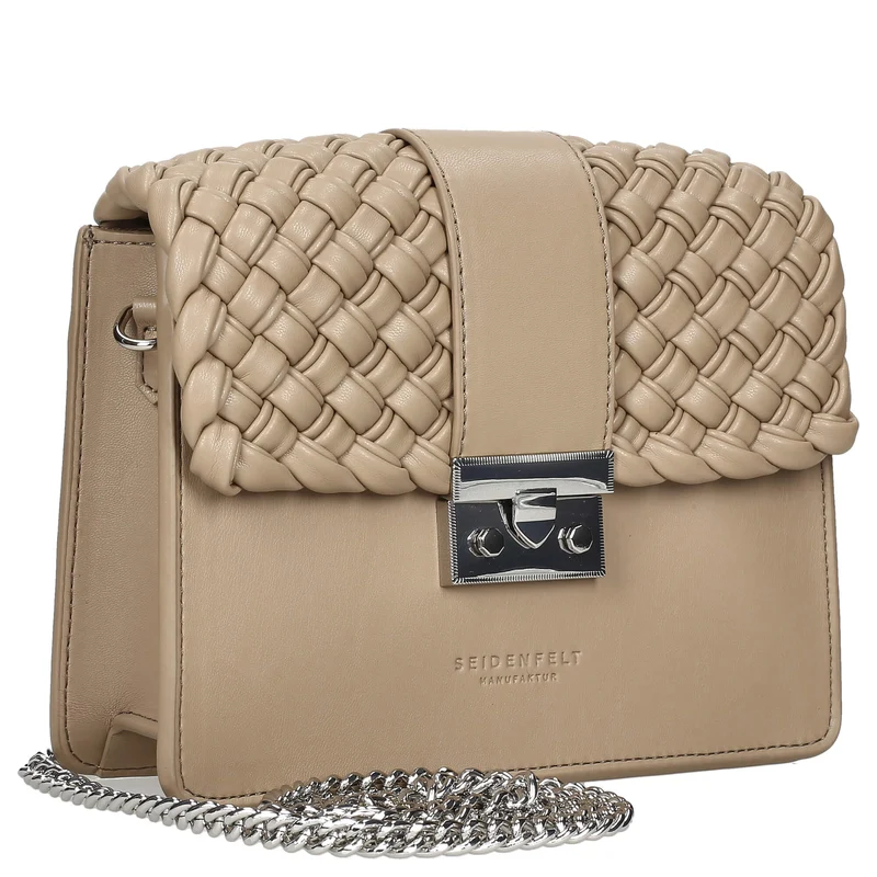 Seidenfelt Woven Roros - Umhängetasche 21 cm (powder taupe)