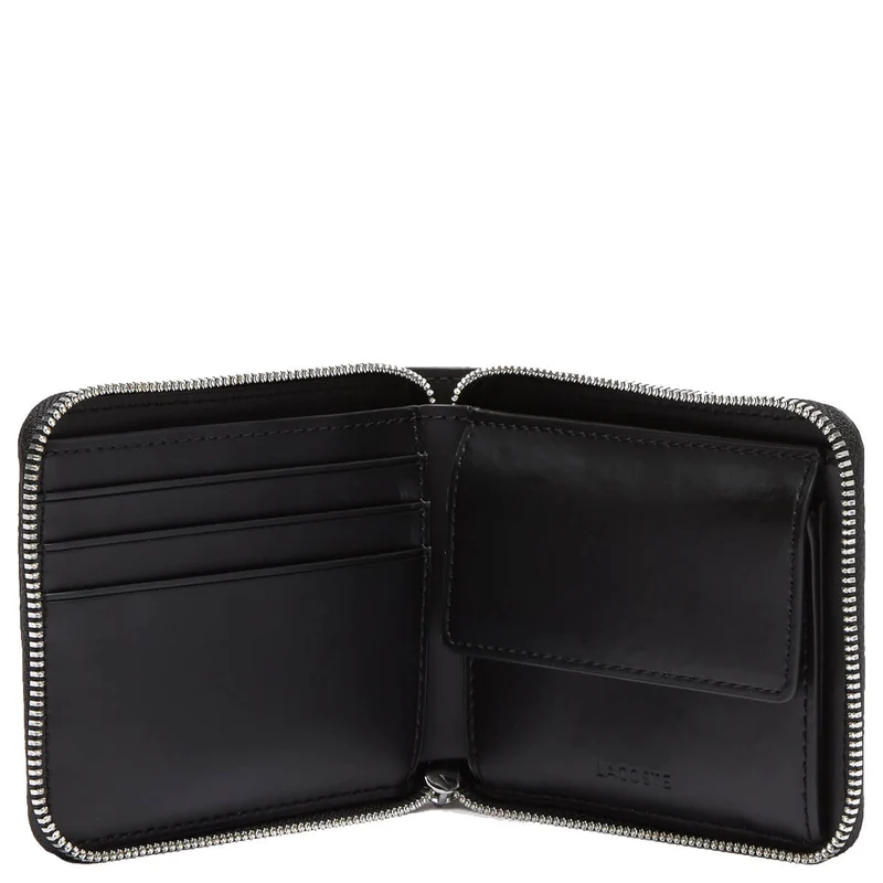 Lacoste The Blend - Geldbörse 3cc 11 cm RFID (monogram noir gris)