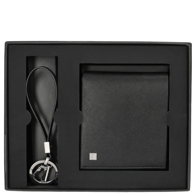 BOSS GB Geschenkset - Geldbörse 4cc und Schlüsselring (black)