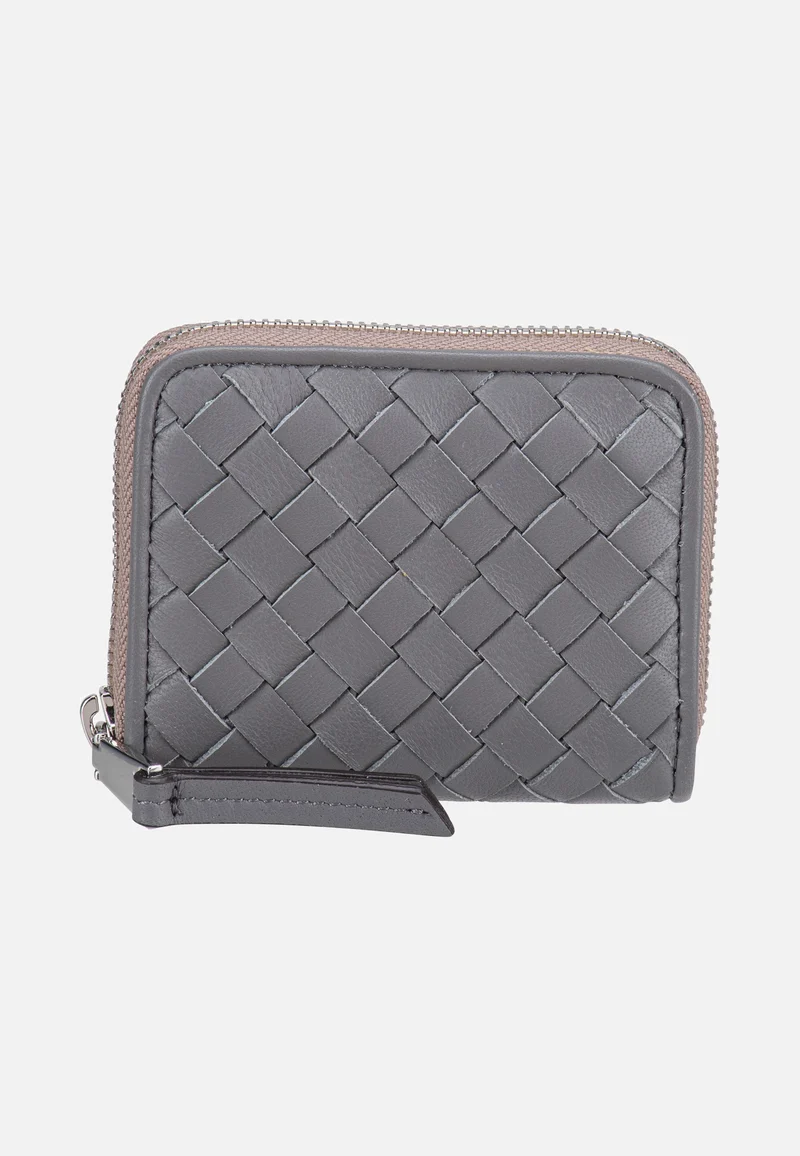 Piuma Weaving Mini Wallet Zinc - Portemonnaie