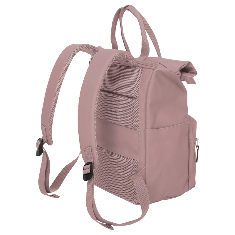Travelite Basics Short Handle - Rolltop Rucksack 46 cm (smokey rose)