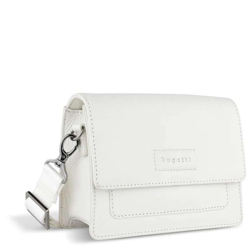 bugatti Elsa - Umhängetasche Leder S 18.5 cm (weiß)