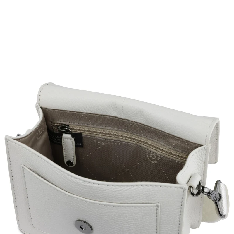 bugatti Elsa - Umhängetasche Leder S 18.5 cm (weiß)