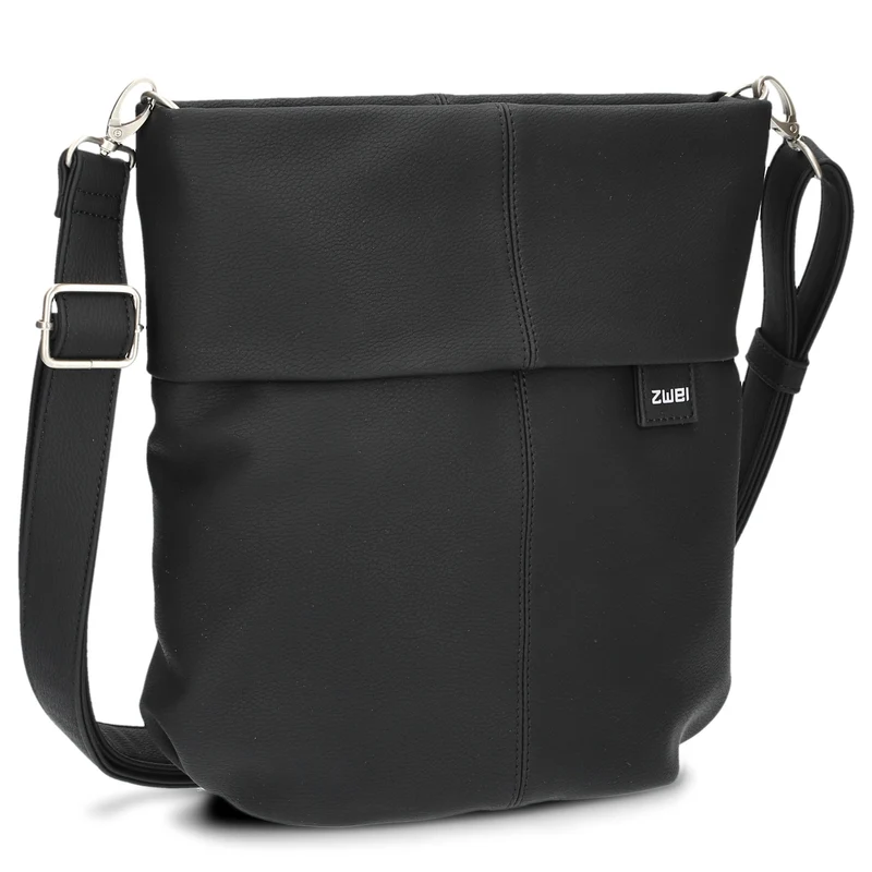 zwei Mademoiselle M90 - Umhängetasche 28 cm (nubuk-black)
