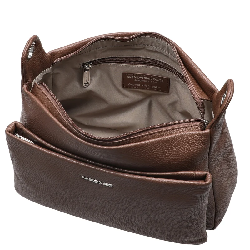 Mandarina Duck Mellow Leather - Umhängetasche 36 cm (milk chocolate)
