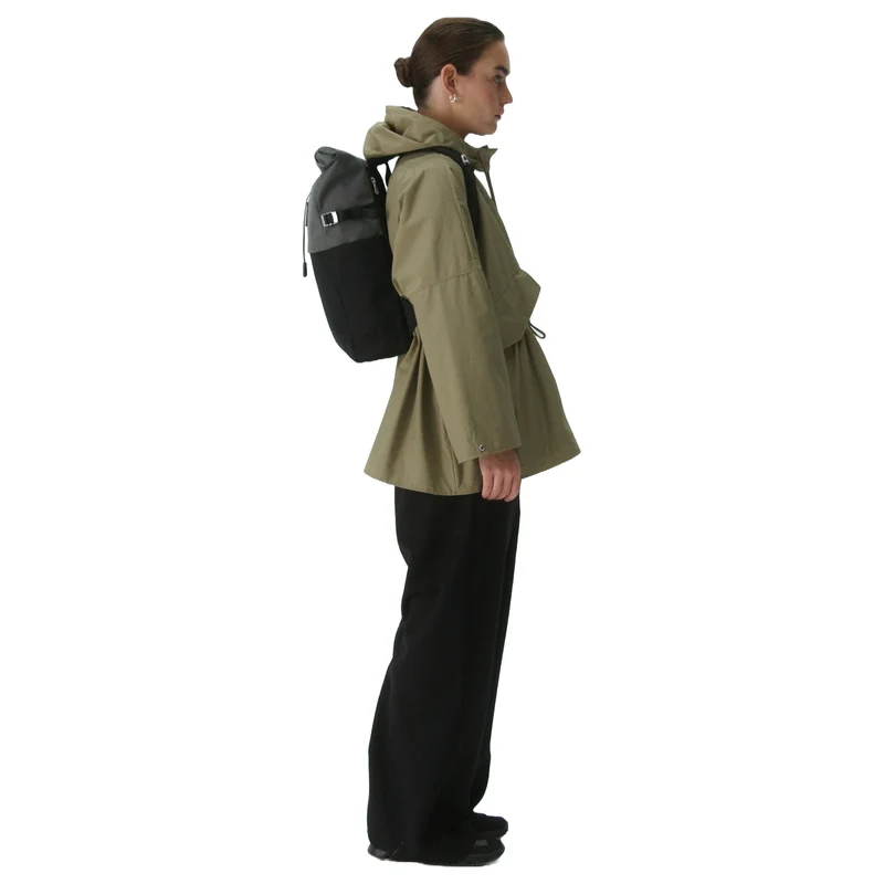 Sandqvist Icon Rolltop - Rucksack M 14" 60 cm (multi dark with black leather)