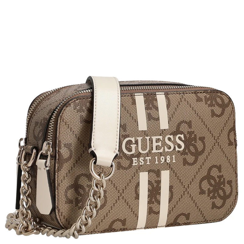 Guess Noelle II Crossbody - Umhängetasche 20 cm (latte logo)